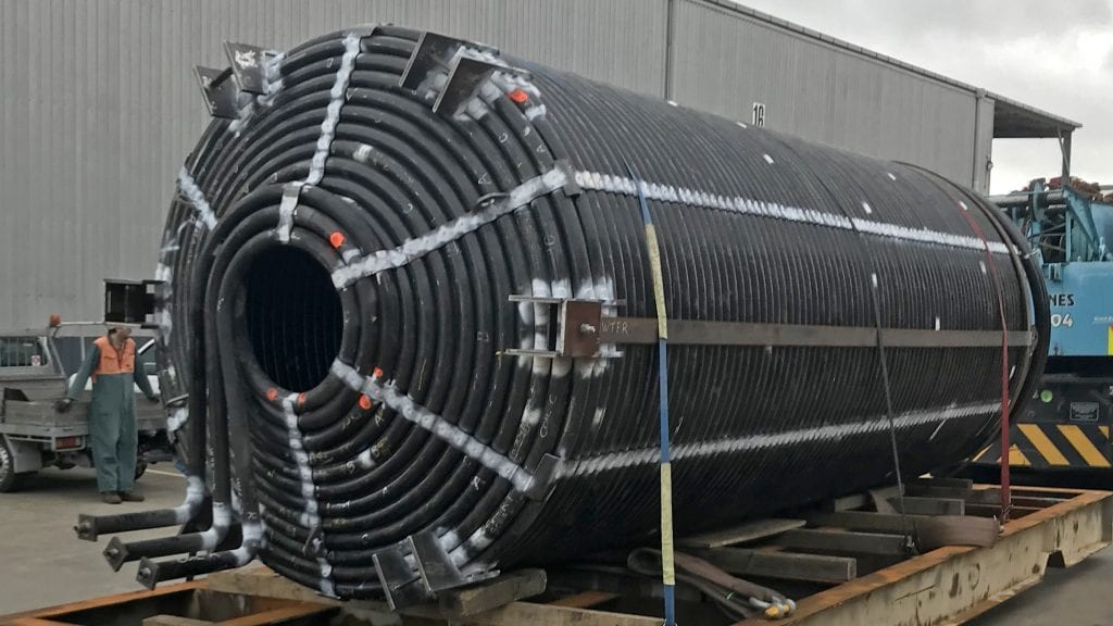 Page Macrae Engineering manufacture and installation of complex heat exchanger coil